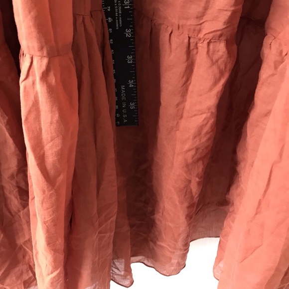 ERIKA PENA Rita Rumba boho high low ruffle hem tiered flowy skirt Sienna M/L - Picture 8 of 10